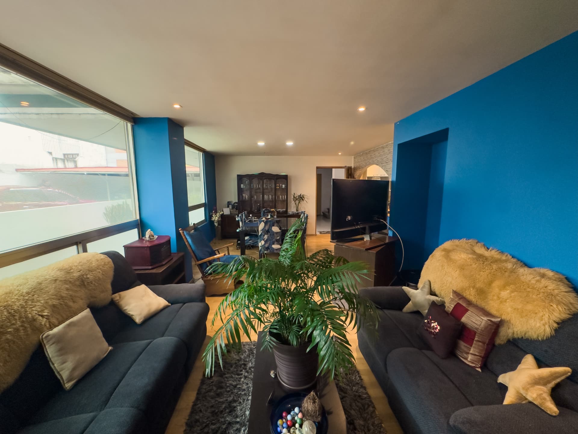 Sala del departamento en Hipódromo Condesa, Ciudad de México